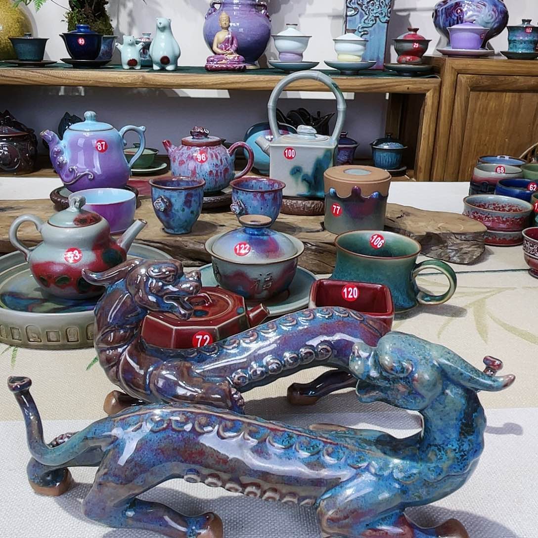 壶禹州钧瓷艺术作品