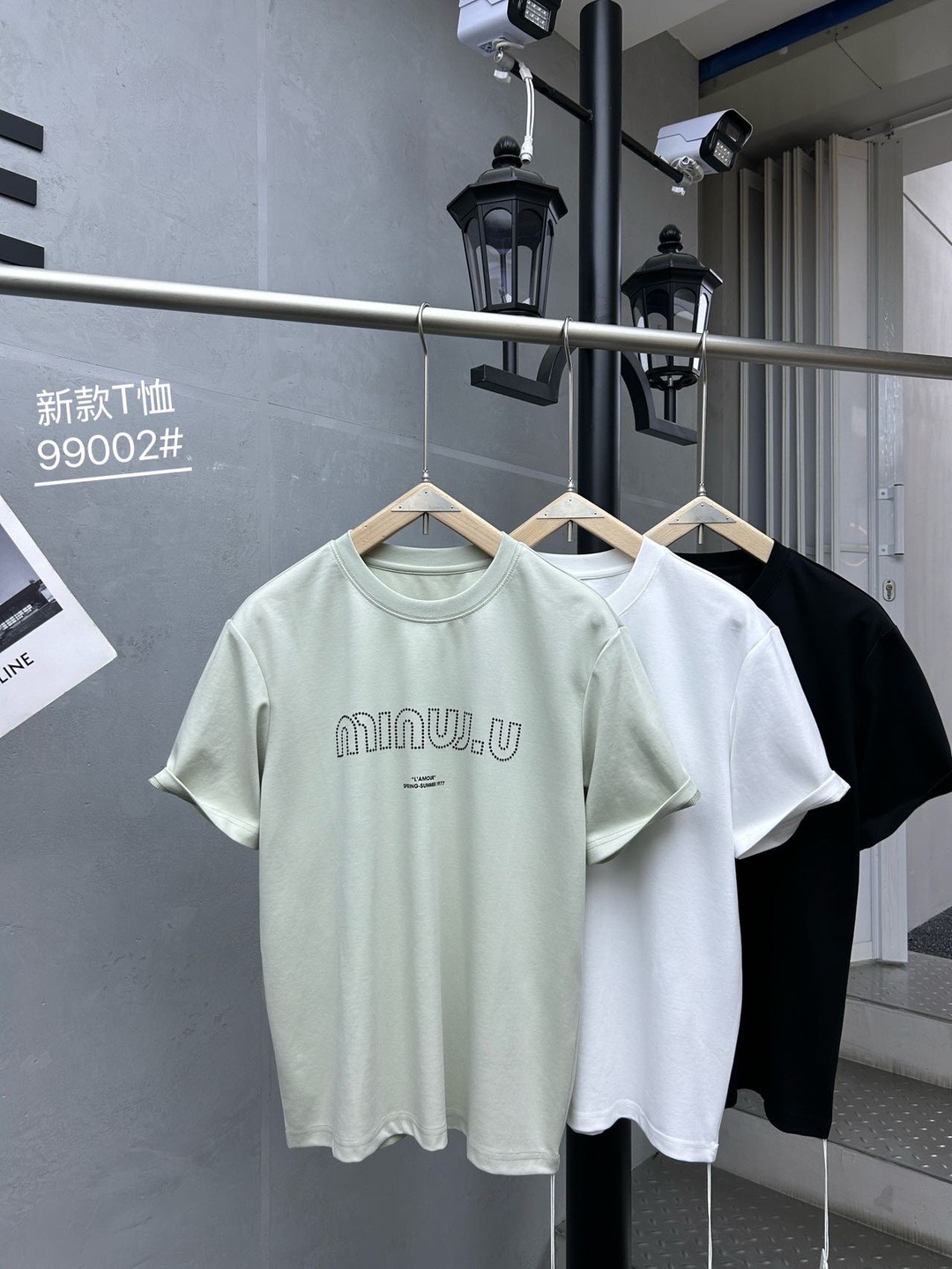 《粉色》小众设计时尚撤柜新款短T-99002