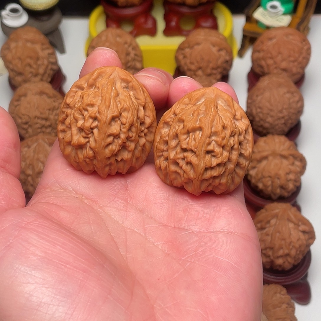 吊坠文玩核桃红锦鲤