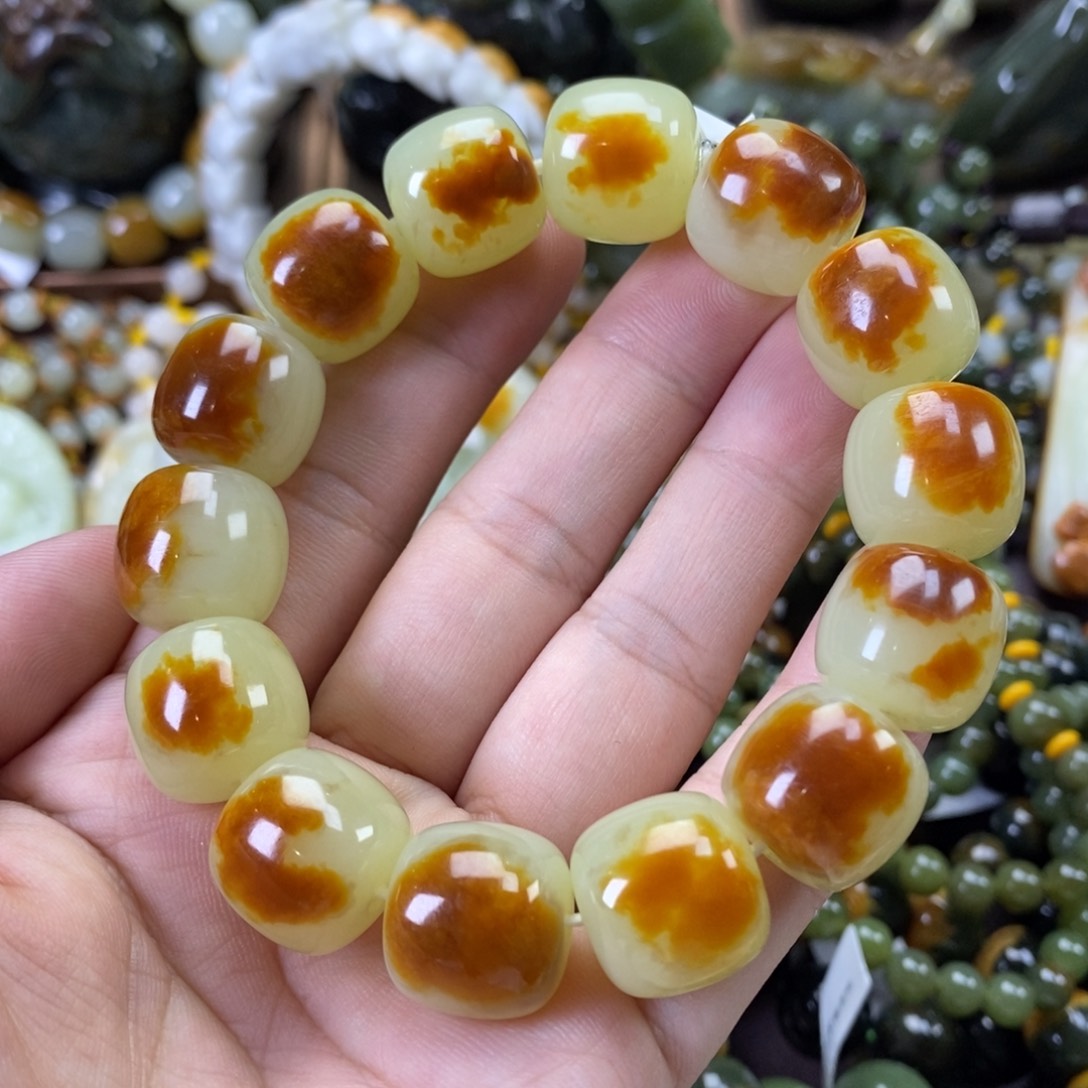 未镶嵌手串透闪石质玉施*庆