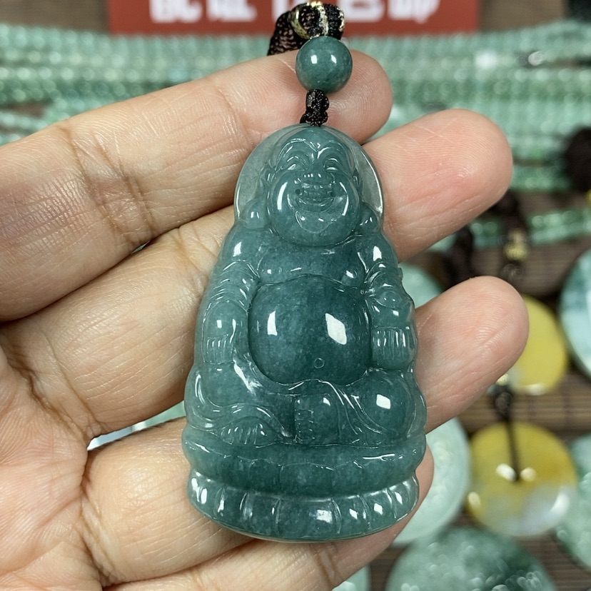 【闪购商品】翡翠颈饰未镶嵌玉吊坠翡翠玉座莲佛