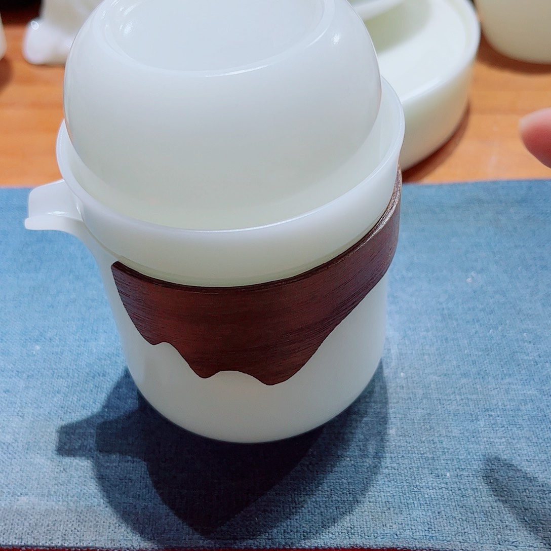 陶瓷素烧璞玉1壶4杯套组