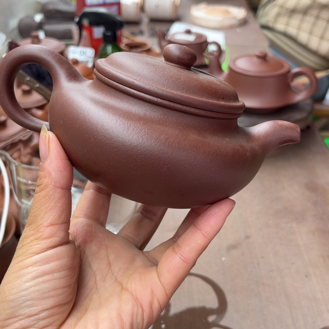 紫砂茶壶底槽清大瑕疵370cc