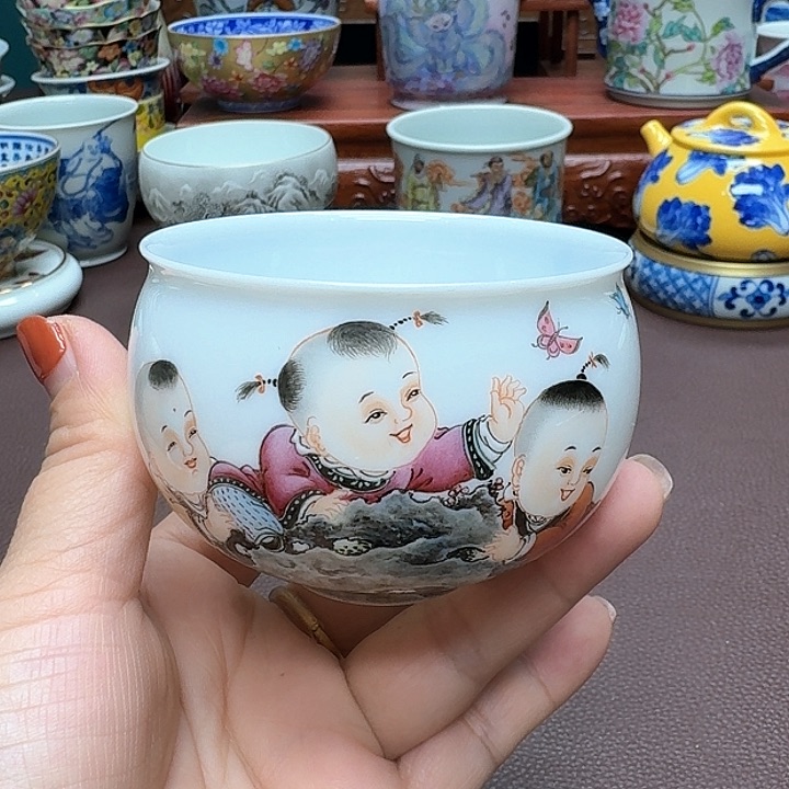 瓷片景德镇仿古手工制作精品展示