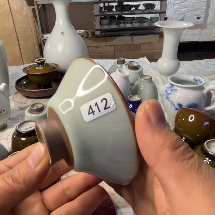 大****山汝窑青，春归不开片，玉