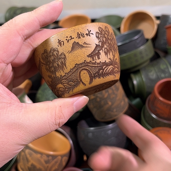 茶杯紫砂全手工紫砂主人杯