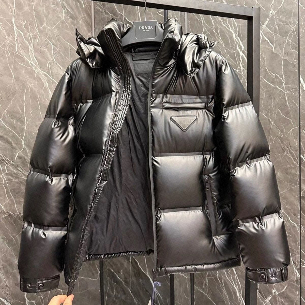 男士加厚修身保暖白鸭绒冬季连帽休闲男外套情侣P