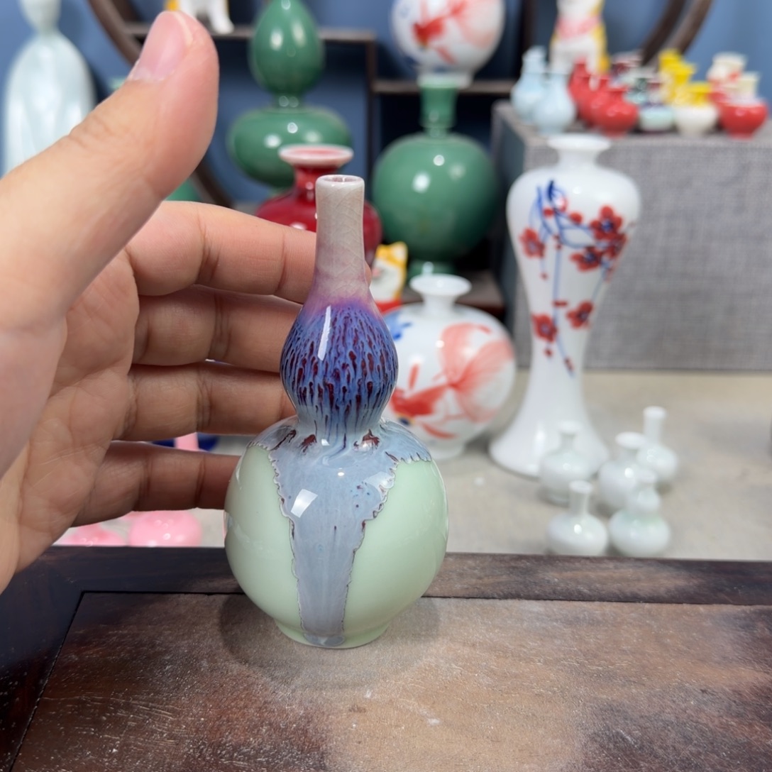 陶瓷手工小花器摆件