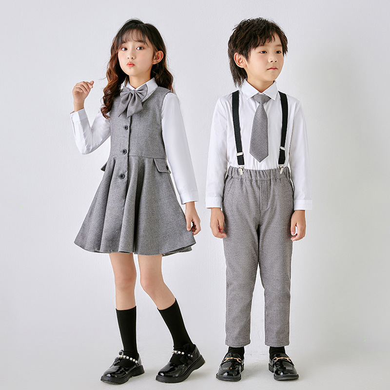 【萝卜呗呗】西装校服儿童演出服英伦风小学生班服幼儿园园服套装