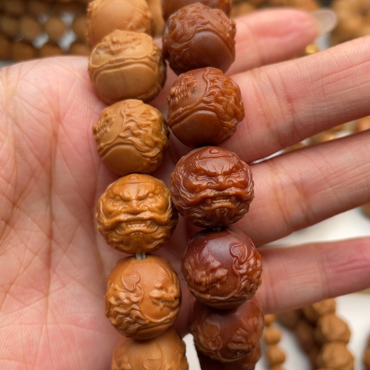 手串猴头核桃全品钟馗纳福16MM