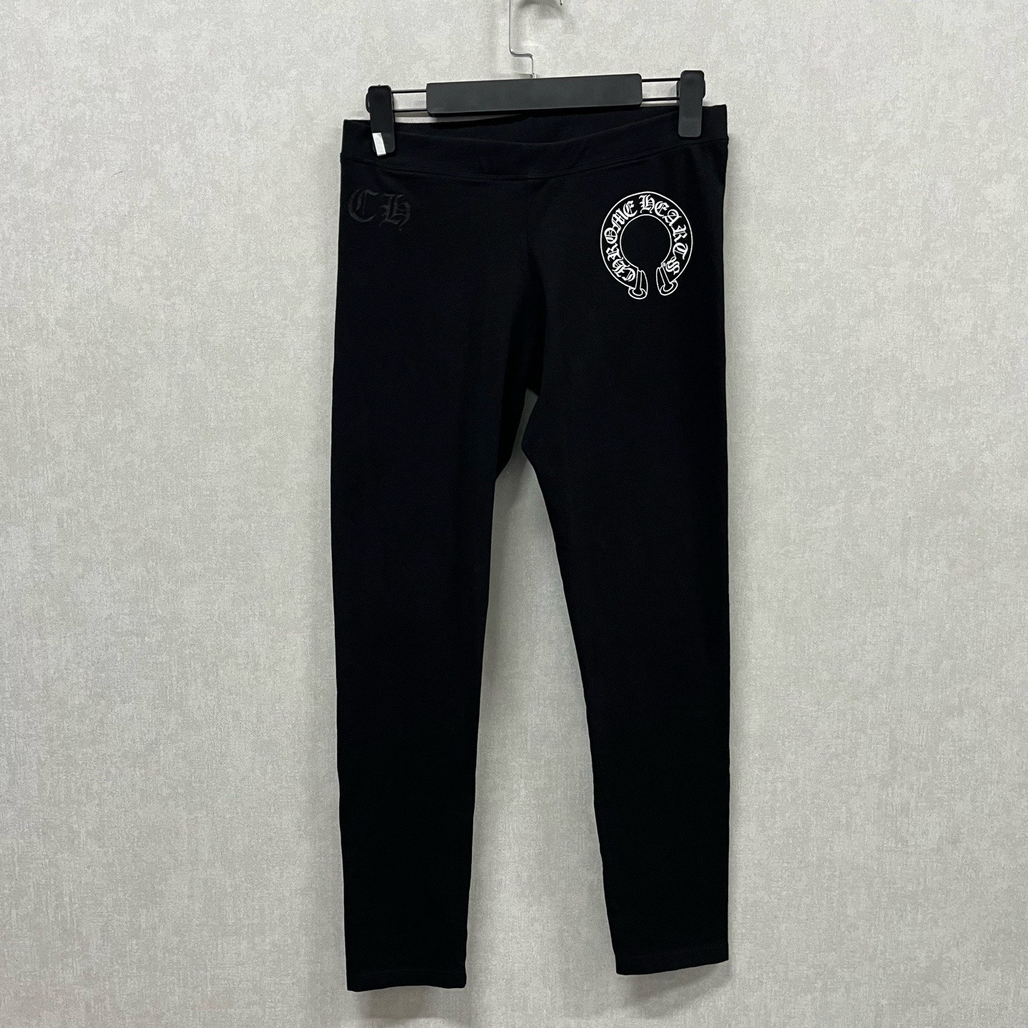 95新 Chrome Hearts/克罗心 克罗心 经典黑色底运动裤 M码