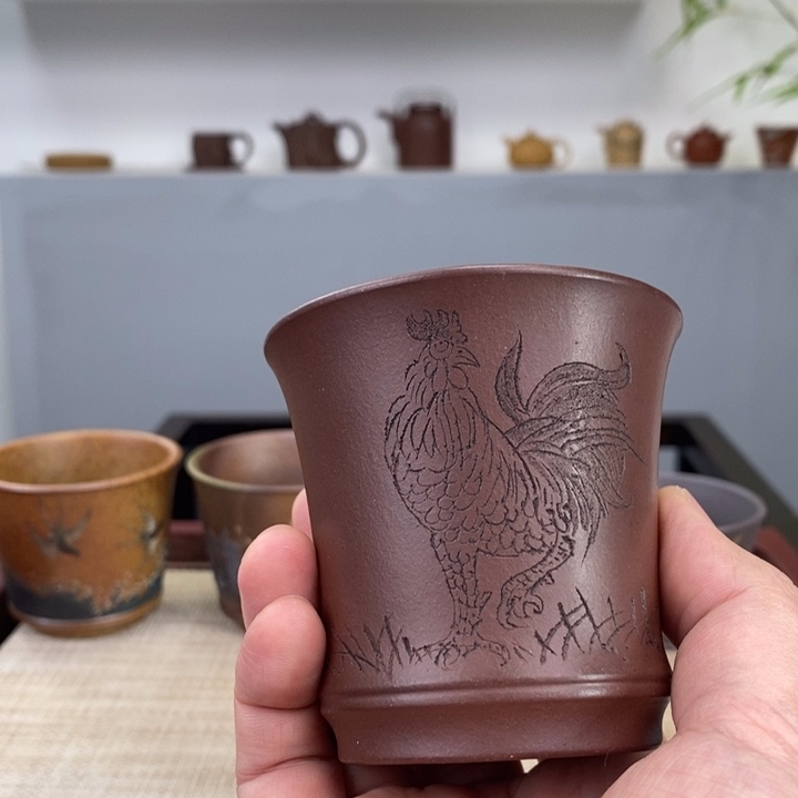 紫砂茶杯宜兴紫砂主人杯