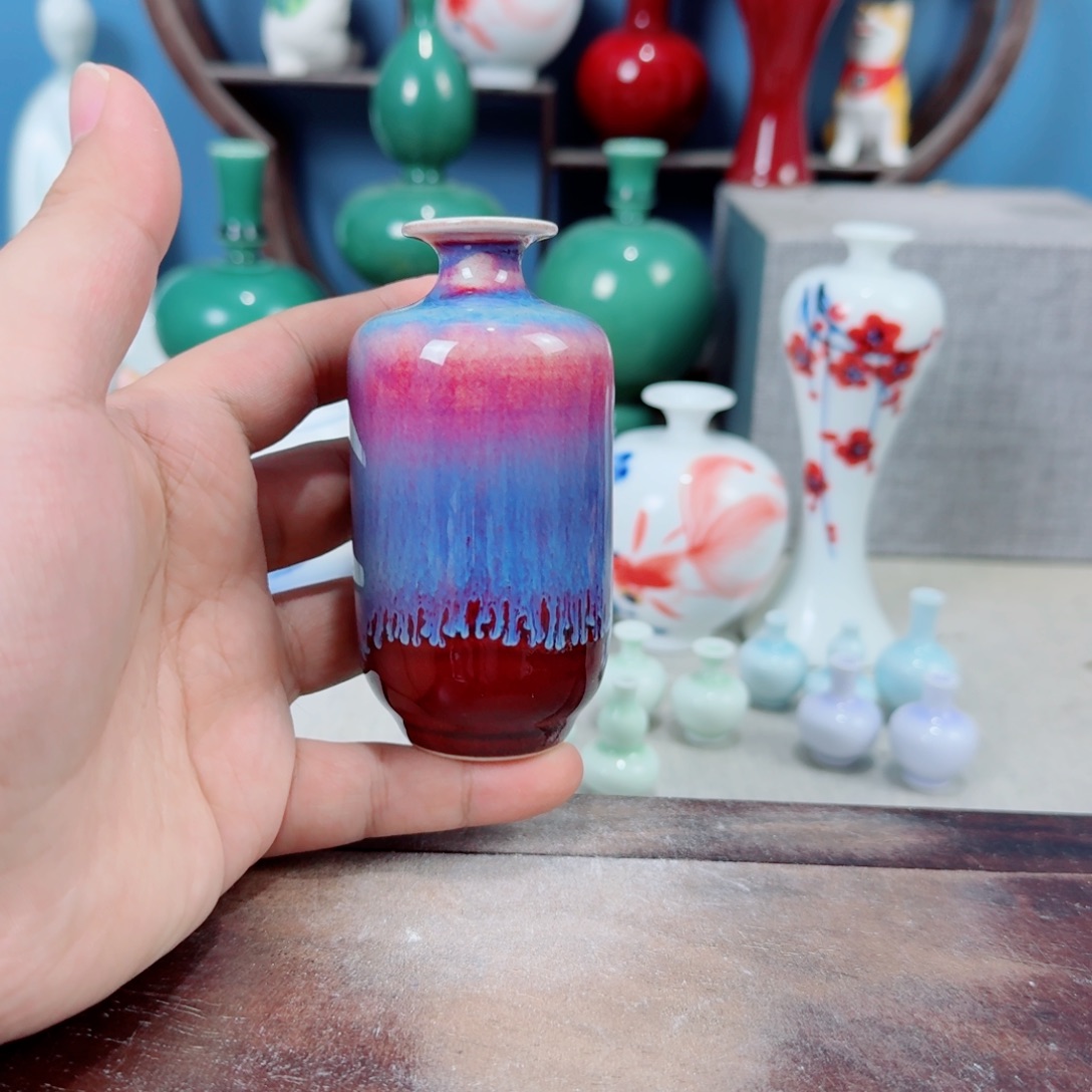 陶瓷手工小花器摆件