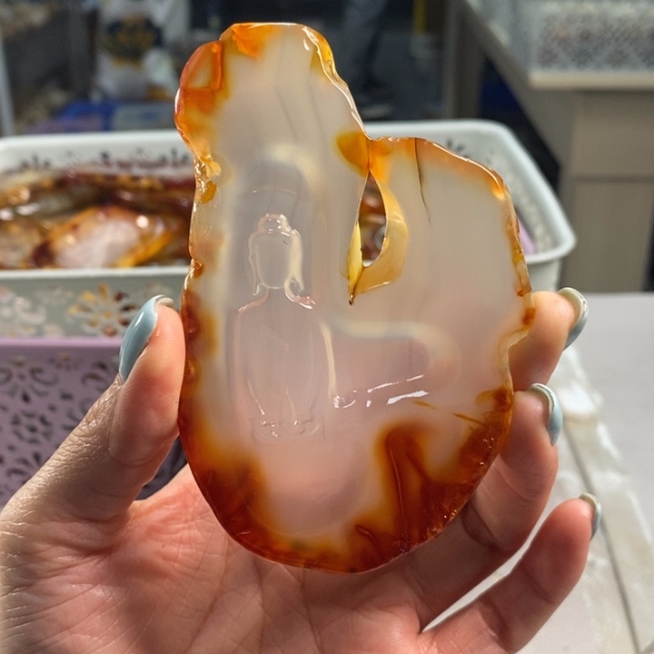 玛瑙/玉髓吊坠(不含链)未镶嵌