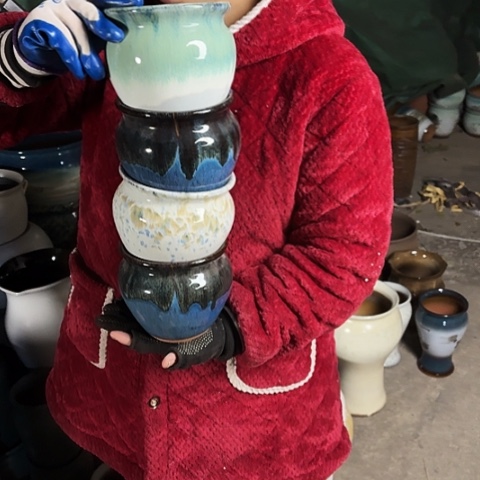 14口13高瑕疵。口裂 底裂