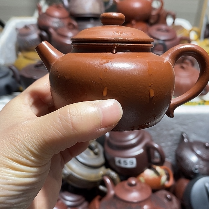 紫砂茶壶纽裂微瑕