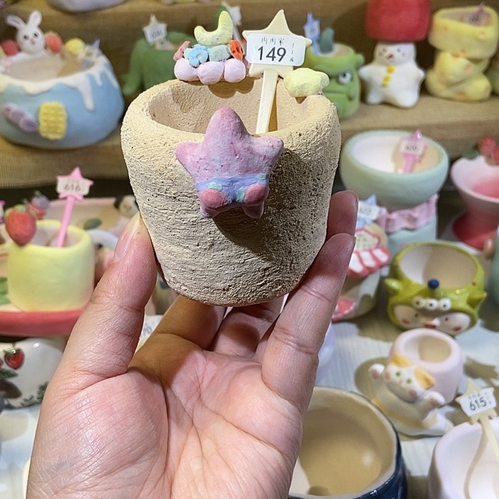 149 手工手绘盆 满29包邮 