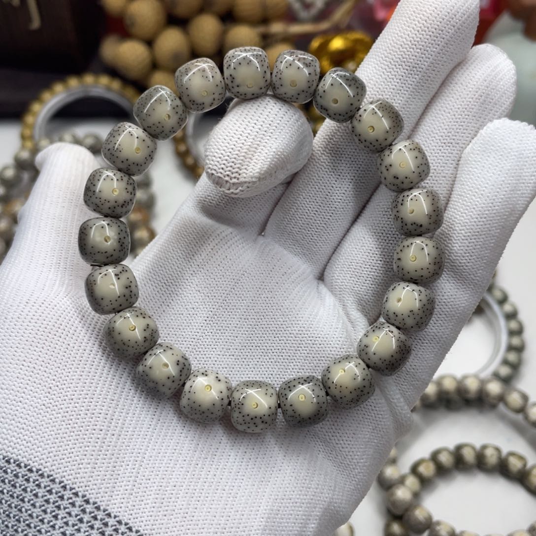 星月菩提手串暴***叔11mm灰冰大眼 月朗星稀