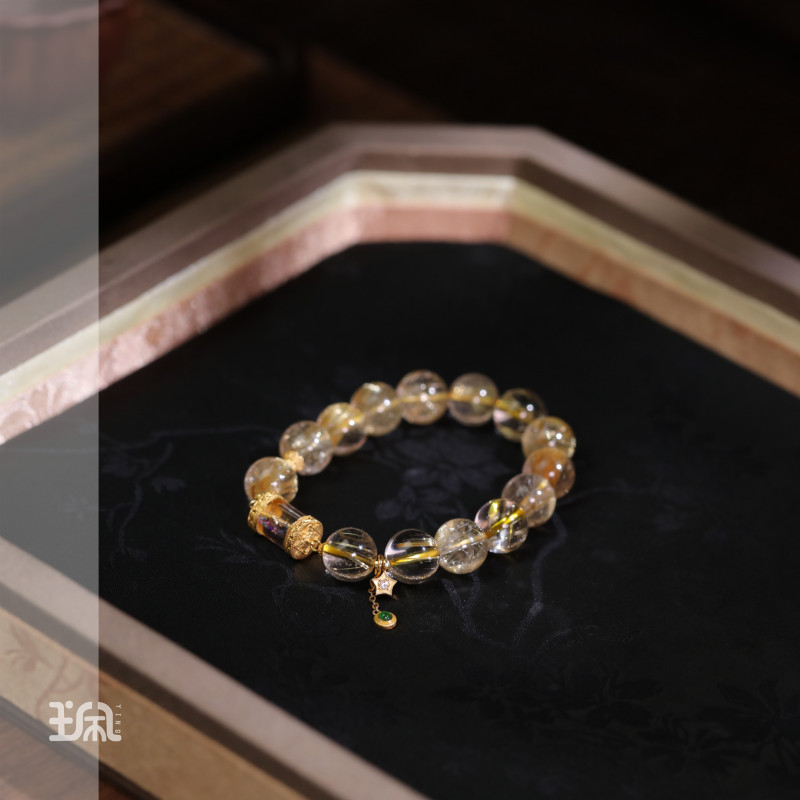 愿吟|水晶*手串*18K金镶嵌QXC24110604多样性发其一