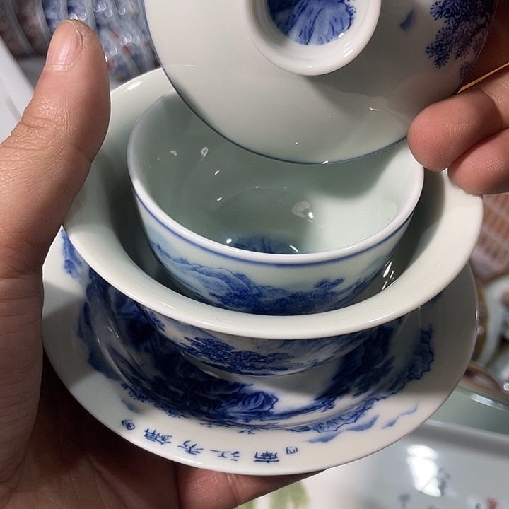 摆件陶景德镇陶瓷主人杯122