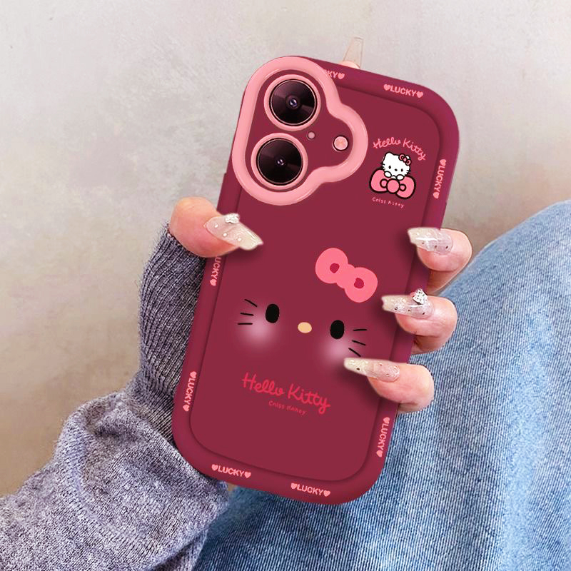 【苹果/华为/荣耀/OPPO/vivo/小米】英文KT猫磨砂泡芙手机壳