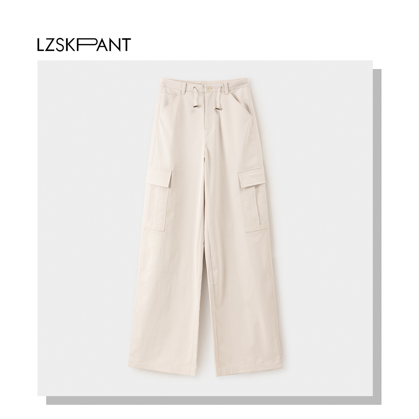 （李总说裤）休闲裤垂顺感裤子长裤宽松阔腿裤简约工装裤825703