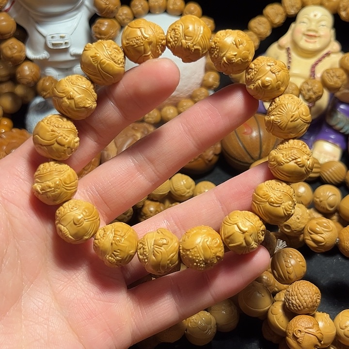 橄榄核手串/手链猴头精工蝉仙pan