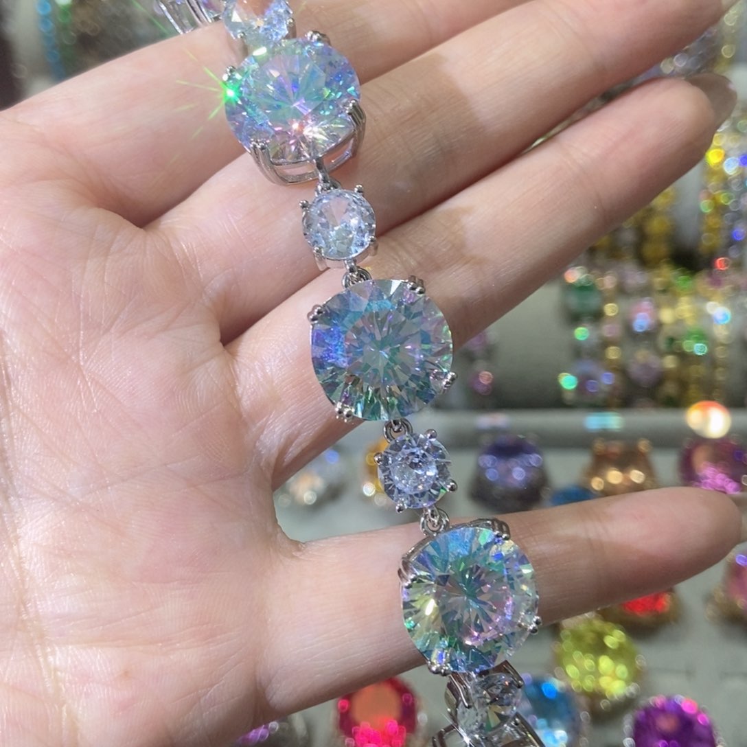 6锆石（处理）女神切手链