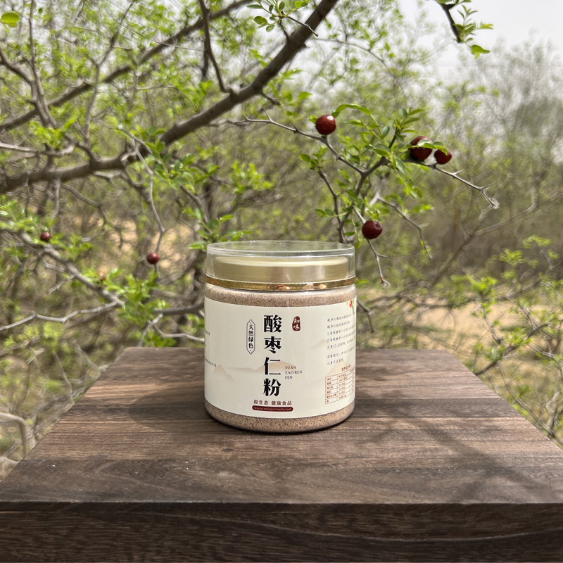 【炒熟酸枣仁磨粉】河北邢台内丘道地产区野生酸枣仁磨粉250g/罐