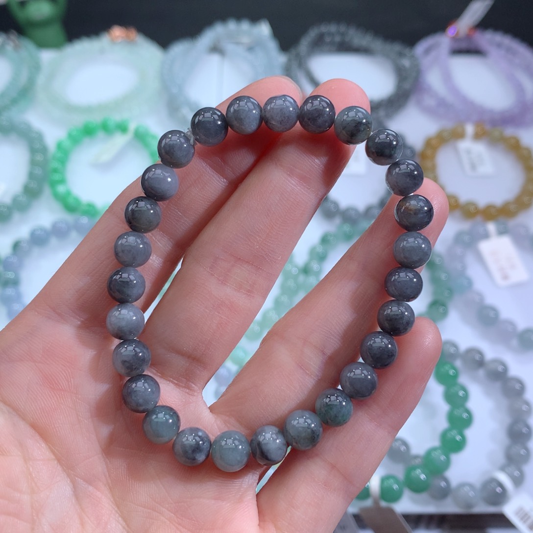 翡翠手链未镶嵌天然