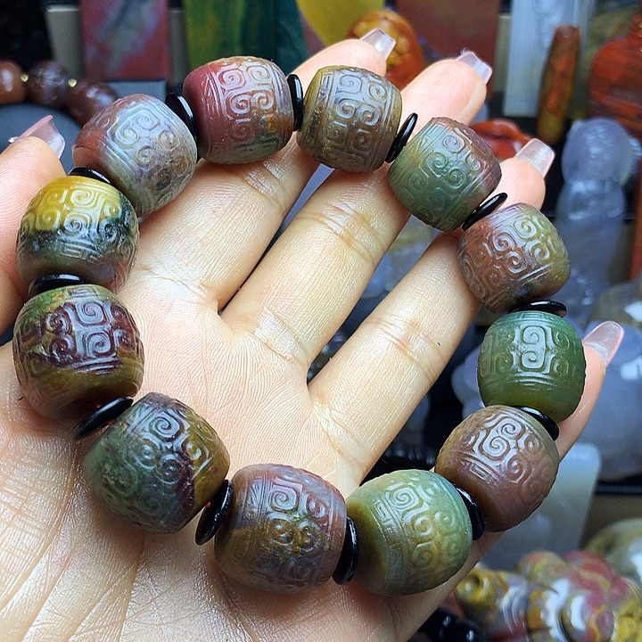 硅化玉未镶嵌手串