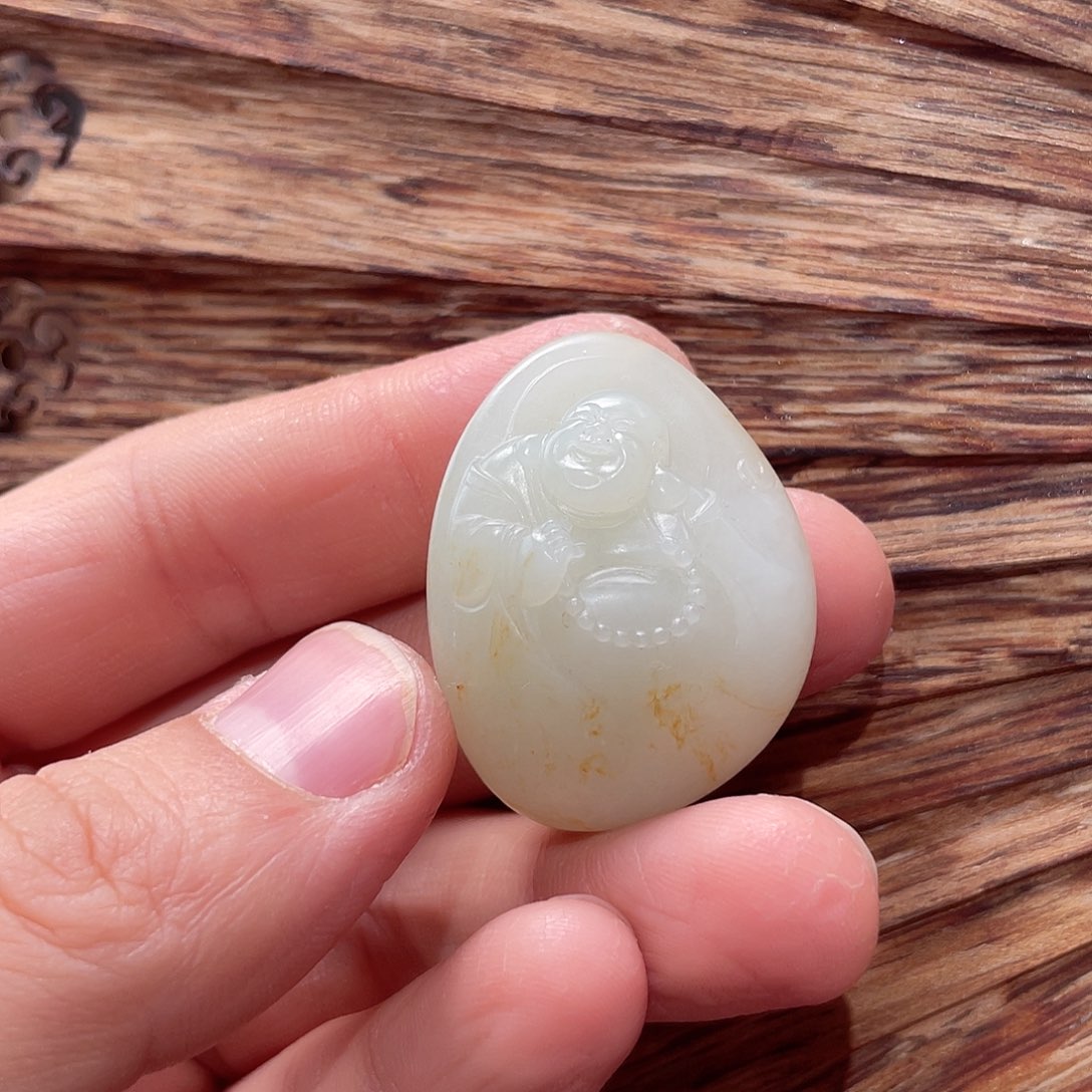 和田玉吊坠(不含链)未镶嵌山料