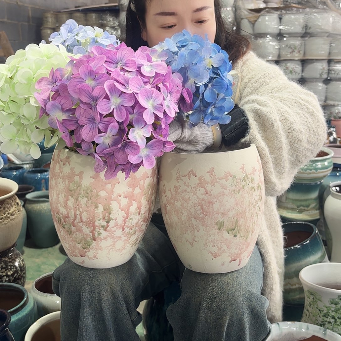 正品两个高21/15红陶