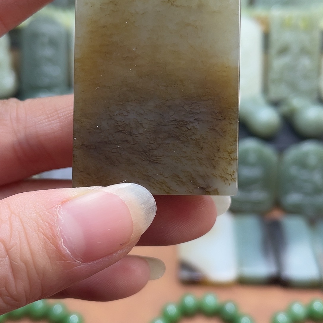 和田玉未镶嵌吊坠(不含链)