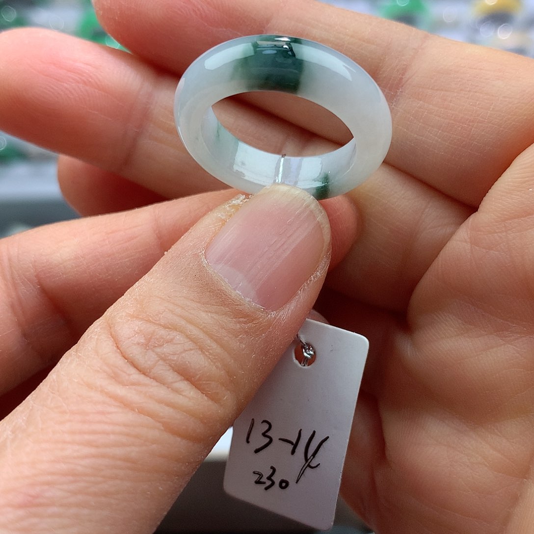 翡翠戒指未镶嵌13-14号