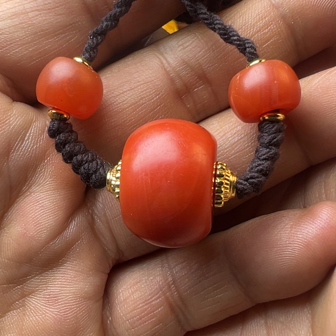 南红玛瑙合金颈饰