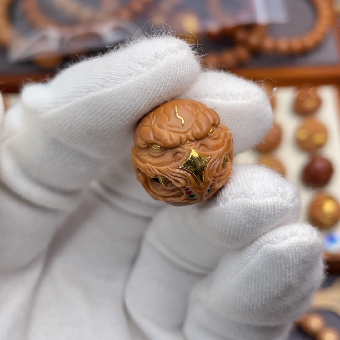 吊坠猴头核桃满工掩面恶僧