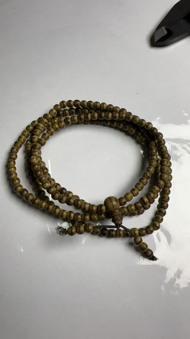 木质-无相虫漏多圈随型新中式文玩手串 -卡5+手串285-多样性发货