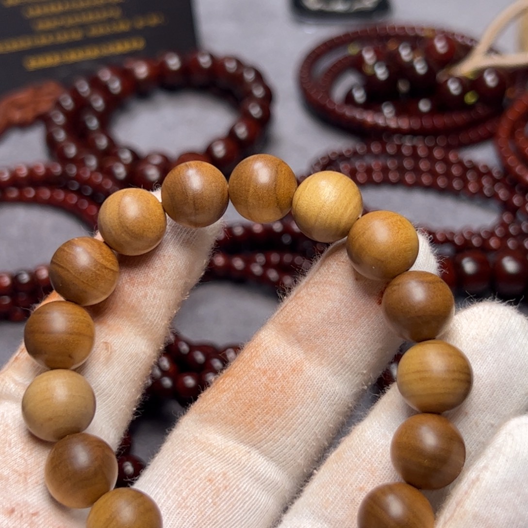 D***T手串/手链小叶紫檀1.2 黑肉横纹 印度迈索尔正区老山檀