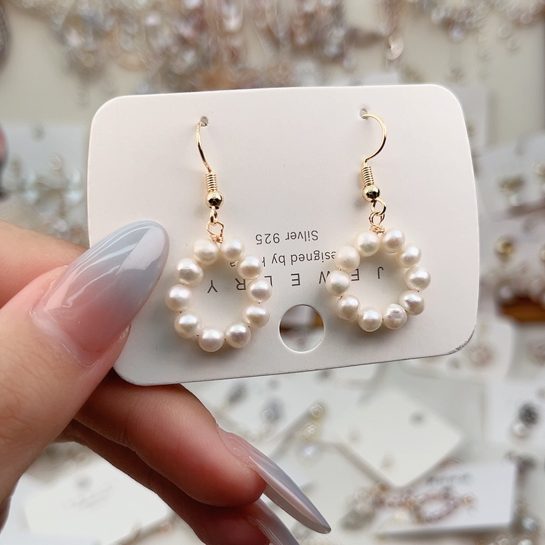 未镶嵌淡水珍珠耳饰