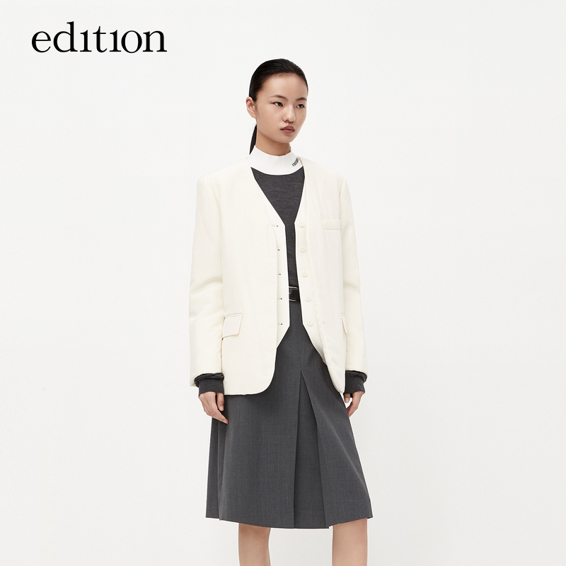 【陈大可】edition假两件真丝西装夹棉外套#EBC3COT017