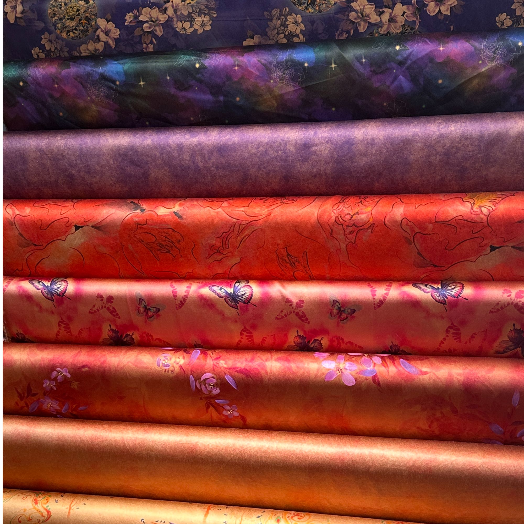 苏苏丝绸：【定拍尺寸】（拍下请备注）真丝丝绸香云纱布料桑蚕丝