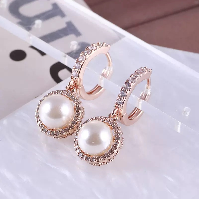 铜合金耳饰 高级感设计师轻奢款耳钉耳饰~4016