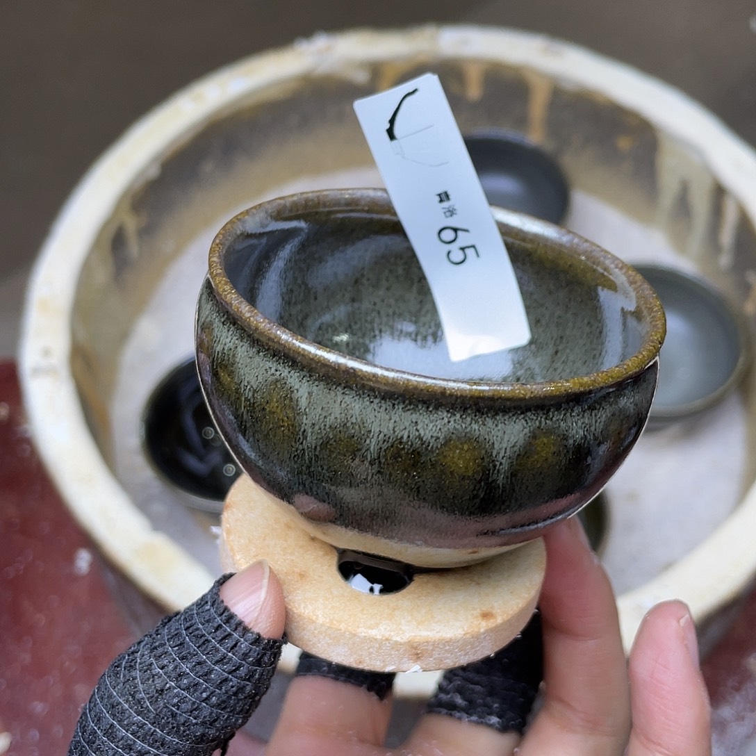 茶盏65 福临号建盏柴烧微瑕