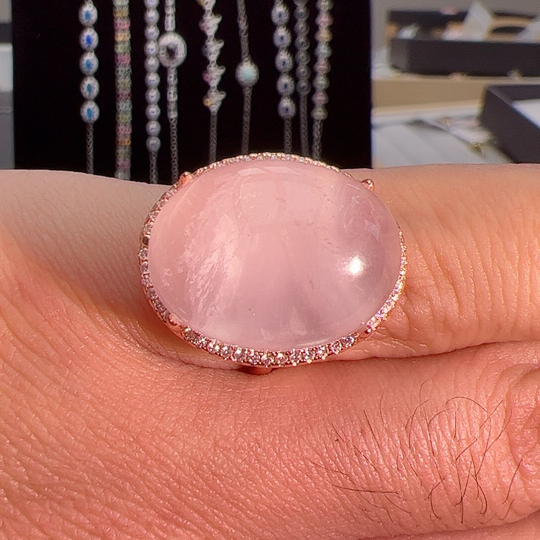 水晶戒指银S925镶嵌1121