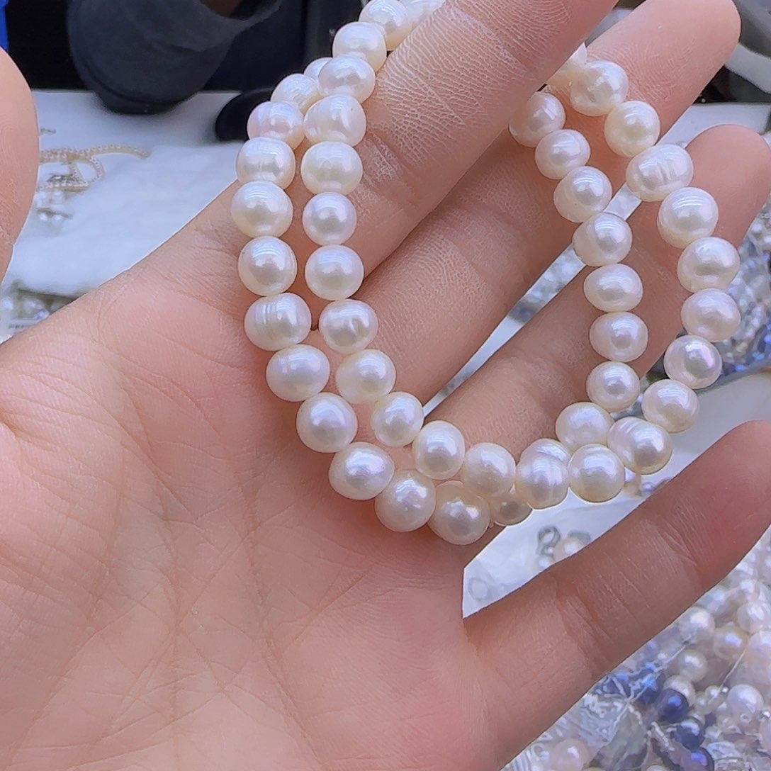 银S925镶嵌项链定制多样性发货发其一668淡水珍珠