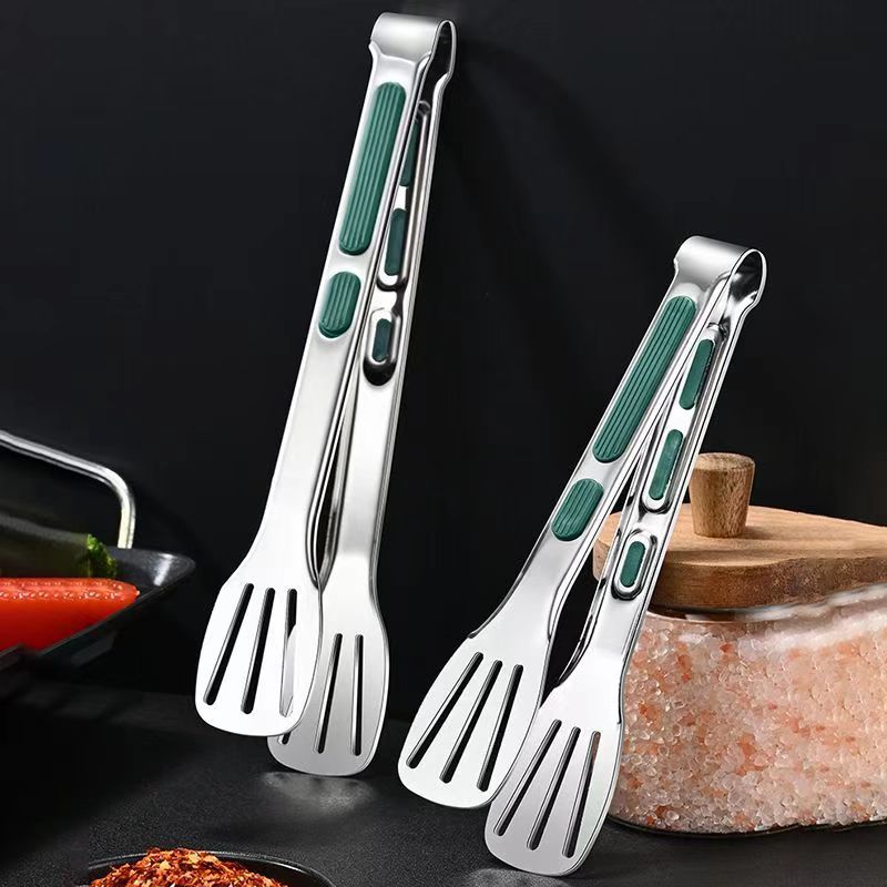 油炸铁板牛排烤肉烤鱼夹厨房不锈钢家用加厚食品面包夹烧烤碳夹子