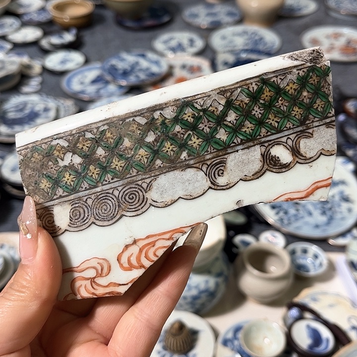 瓷片瓷片茶托喝茶非常不错