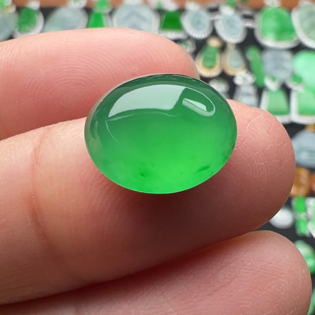 翡翠颈饰未镶嵌萌*妈蛋