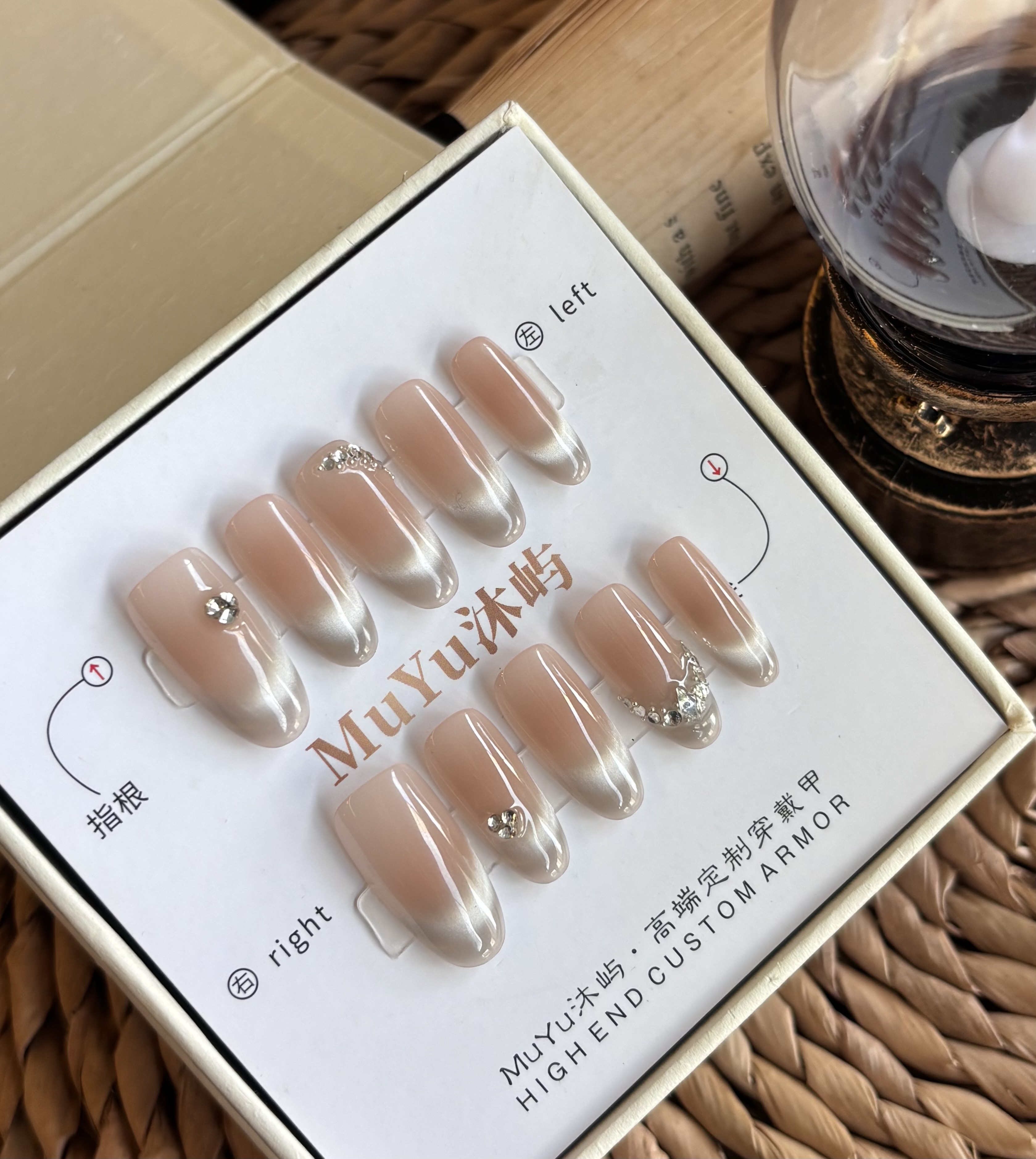 2025新款美甲清新成品美甲贴片纯手工穿戴甲美甲穿戴甲片